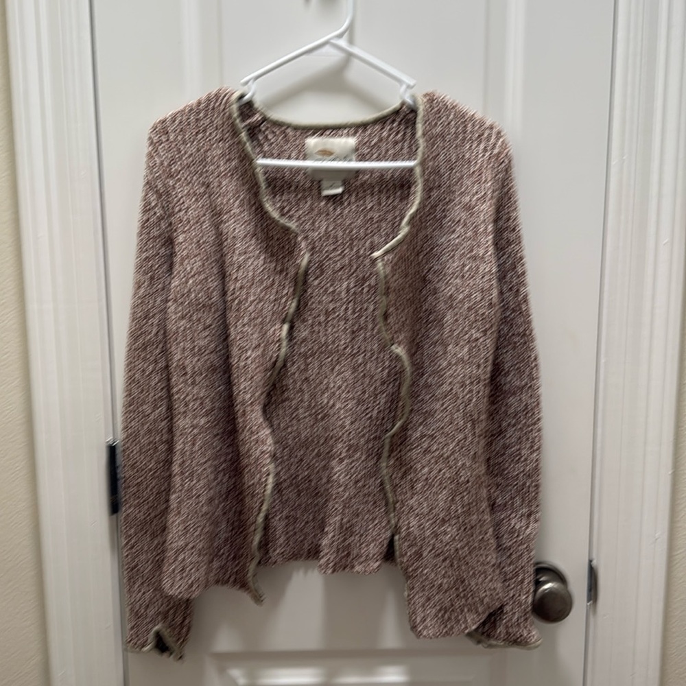 Open front sweater
